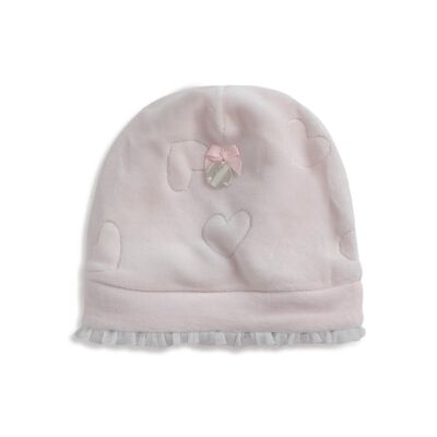 Velour Hat With Self Design